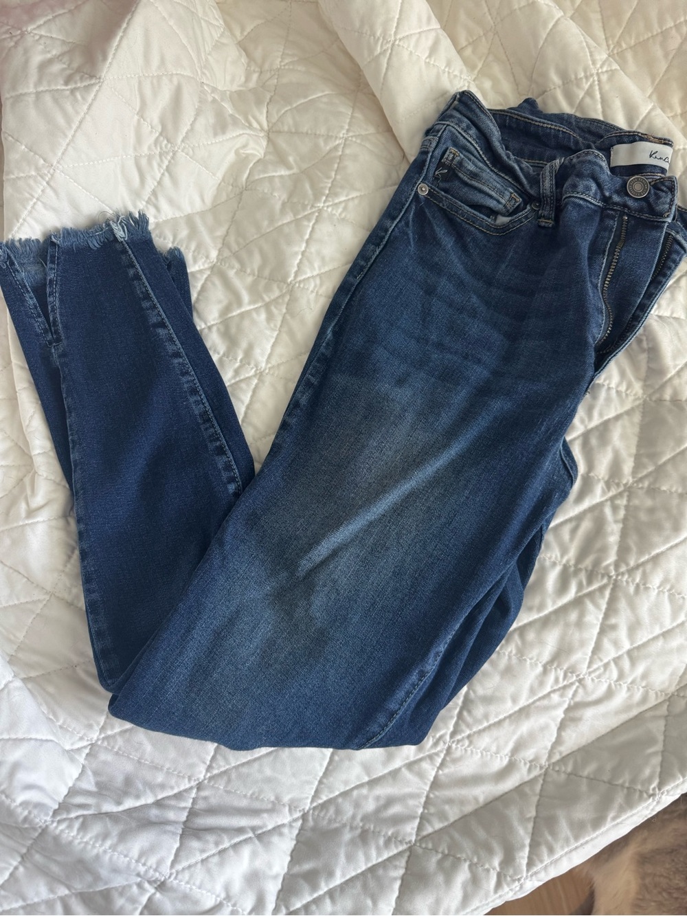 Kancan Skinny Jeans in Dark Blue Wash
